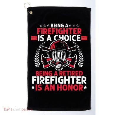 Men Heroic Fireman Gift Idea Retired Firefighter Golf Towel