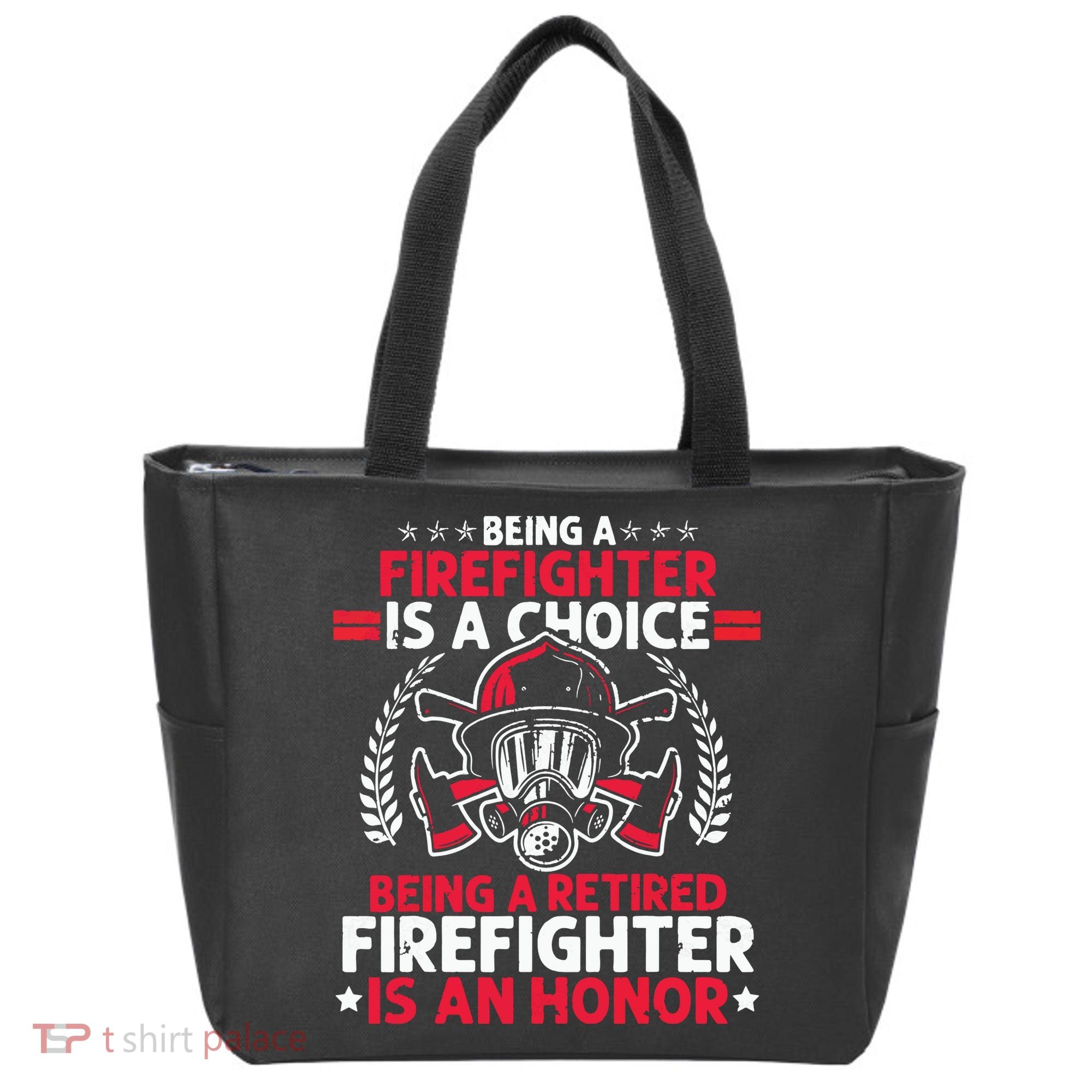 Men Heroic Fireman Gift Idea Retired Firefighter Tote Bag