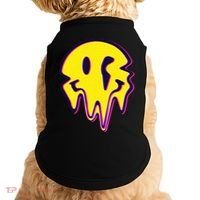 Melting Happy Face Smiley Trippy Acid Doggie Tank thumb 0