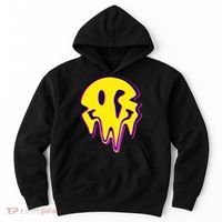 Melting Happy Face Smiley Trippy Acid Hoodie thumb 0