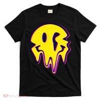 Melting Happy Face Smiley Trippy Acid T-Shirt thumb 0