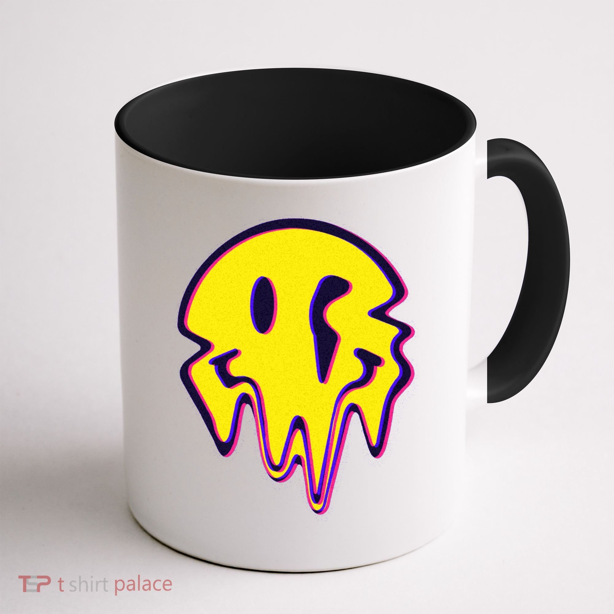 Melting Happy Face Smiley Trippy Acid Coffee Mug