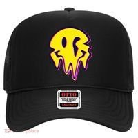 Melting Happy Face Smiley Trippy Acid Hat thumb 0