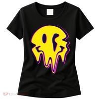 Melting Happy Face Smiley Trippy Acid Women's T-Shirt thumb 0