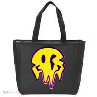 Melting Happy Face Smiley Trippy Acid Tote Bag thumb 0
