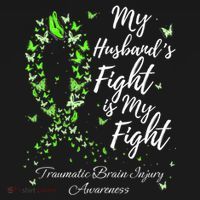 My Husband’s Fight My Fight Traumatic Brain Injury Awareness Gift Women's Hoodie thumb 2