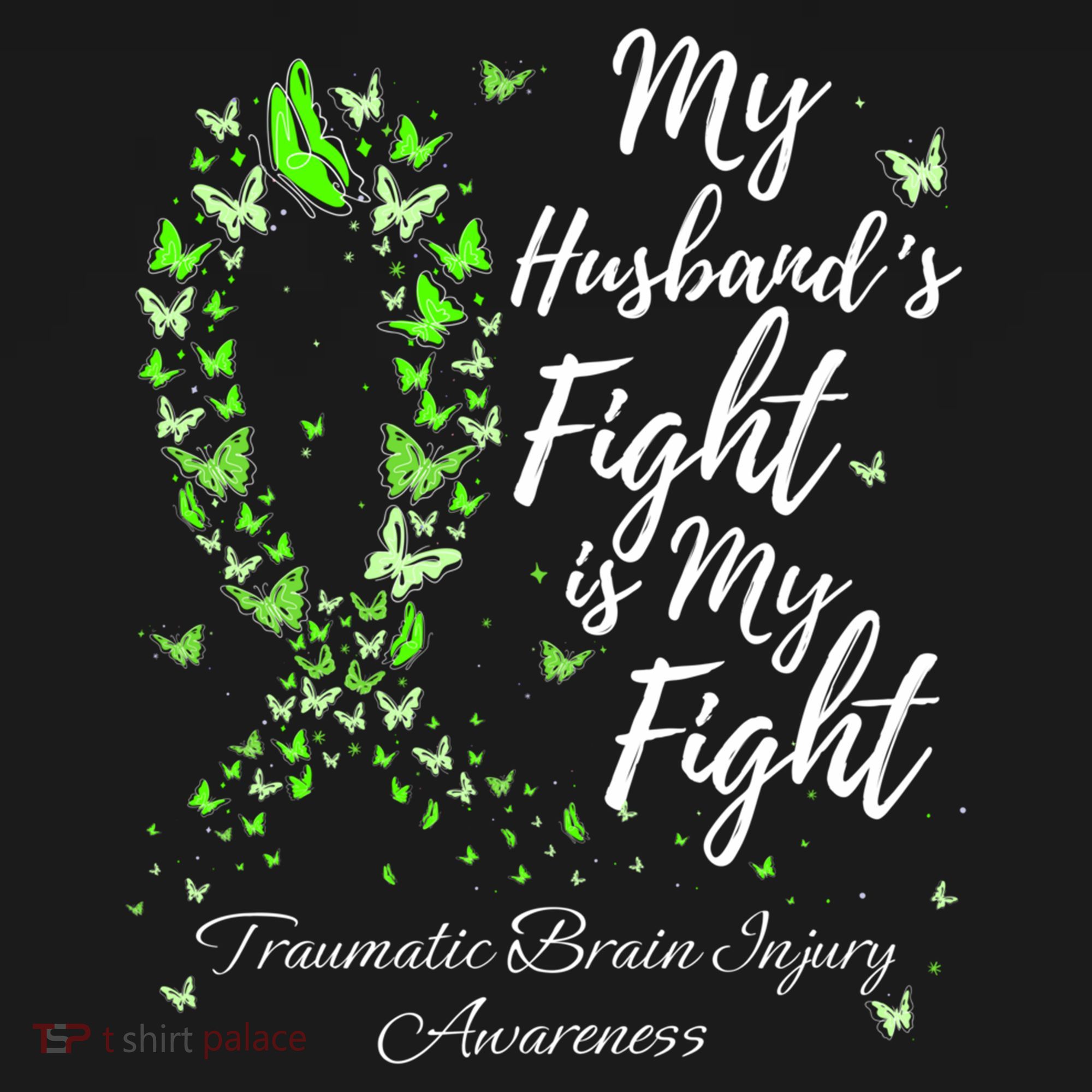 My Husband’s Fight My Fight Traumatic Brain Injury Awareness Gift Women's Hoodie