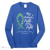 My Husband’s Fight My Fight Traumatic Brain Injury Awareness Gift Long Sleeve Shirt thumb 0