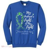 My Husband’s Fight My Fight Traumatic Brain Injury Awareness Gift Sweatshirt thumb 0