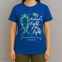 My Husband’s Fight My Fight Traumatic Brain Injury Awareness Gift T-Shirt thumb 4