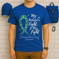 My Husband’s Fight My Fight Traumatic Brain Injury Awareness Gift T-Shirt thumb 6