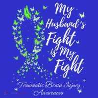 My Husband’s Fight My Fight Traumatic Brain Injury Awareness Gift T-Shirt thumb 7