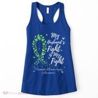 My Husband’s Fight My Fight Traumatic Brain Injury Awareness Gift Women's Tank Top thumb 0