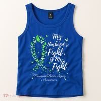 My Husband’s Fight My Fight Traumatic Brain Injury Awareness Gift Tank Top thumb 2