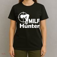 MILF Hunter | Funny Adult Humor Joke For Men Who Love Milfs T-Shirt thumb 4
