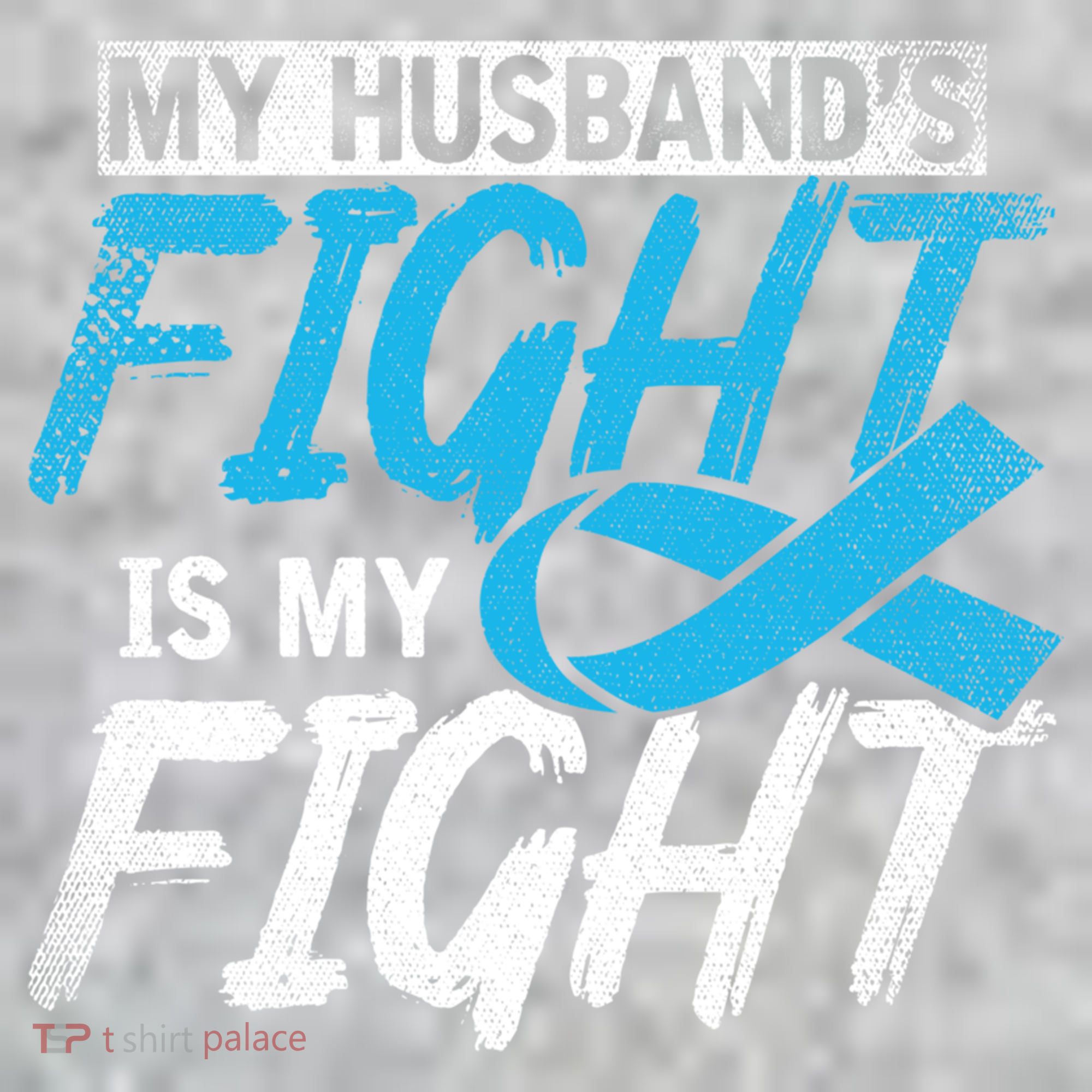 My Husbands Fight Is My Fight Prostate Cancer Awareness Gift The Baniff Cuffed Pom Beanie