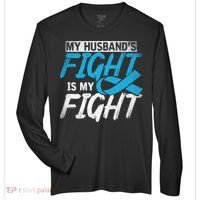 My Husbands Fight Is My Fight Prostate Cancer Awareness Gift Zone Performance Long-Sleeve T-Shirt thumb 0