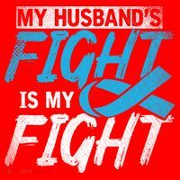 My Husbands Fight Is My Fight Prostate Cancer Awareness Gift Santa Hat thumb 1