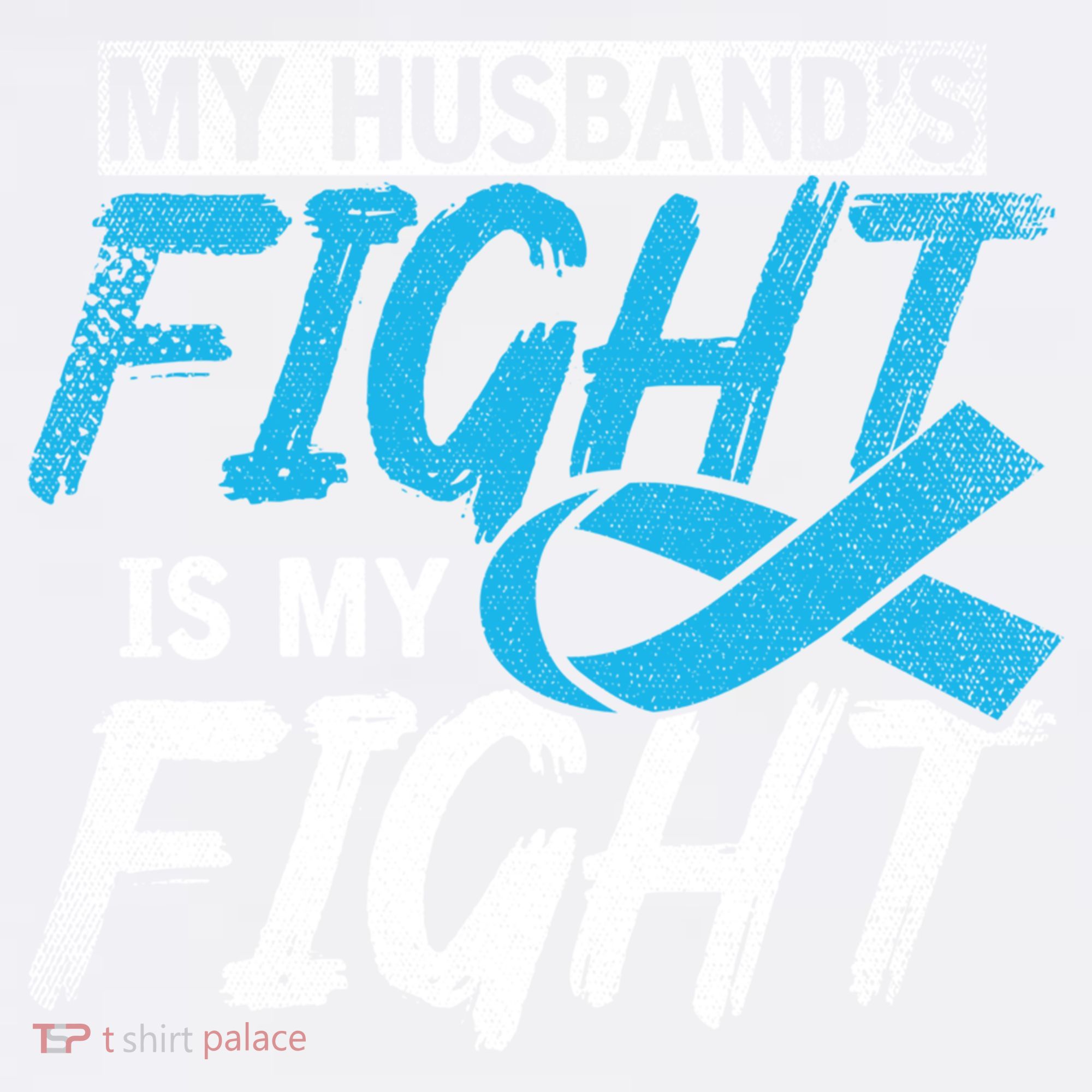 My Husbands Fight Is My Fight Prostate Cancer Awareness Gift Garment-Dyed Sweatshirt