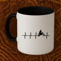 Motocross Heartbeat For Bikers Coffee Mug thumb 2