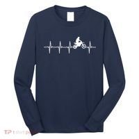 Motocross Heartbeat For Bikers Long Sleeve Shirt thumb 0