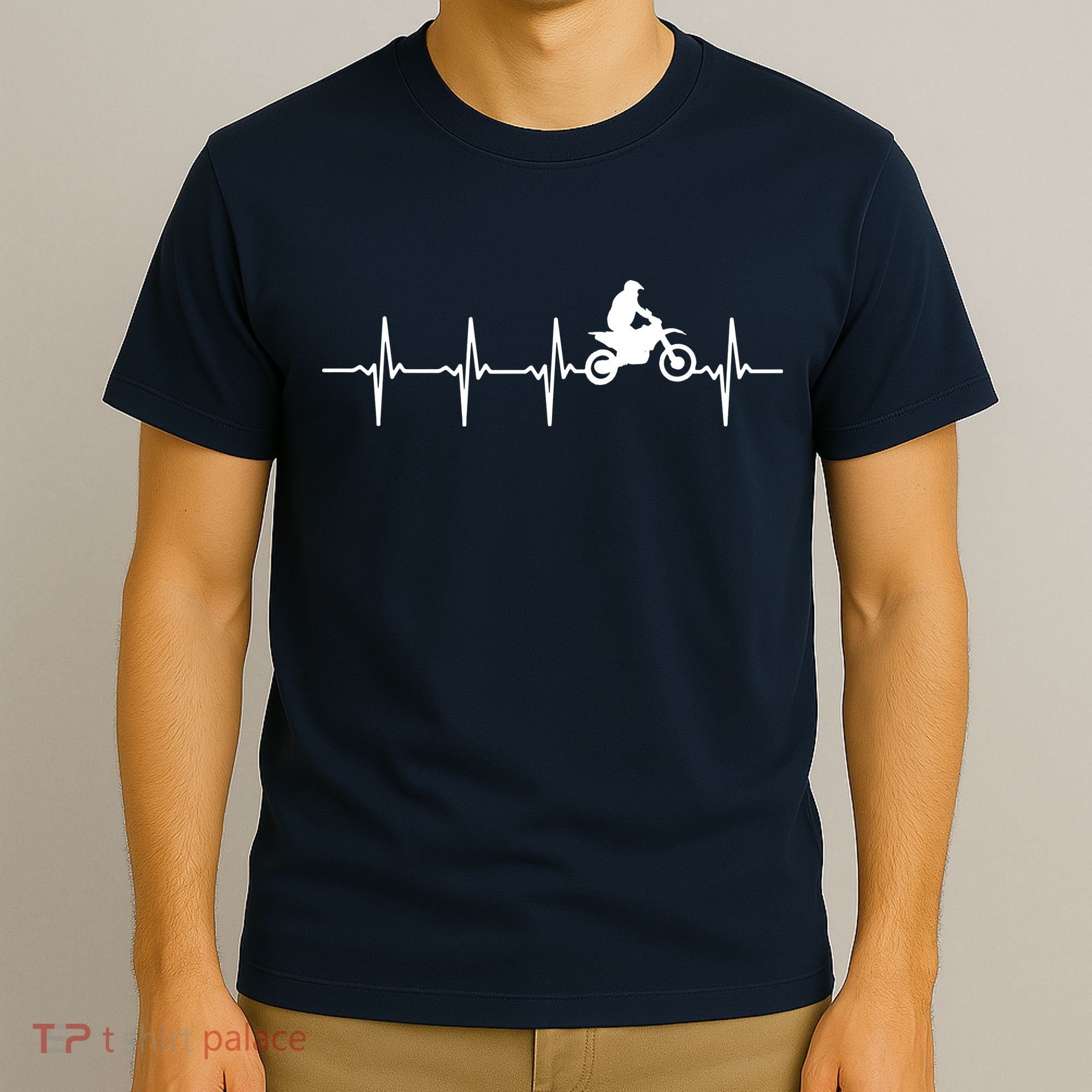 Motocross Heartbeat For Bikers T-Shirt