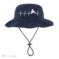 Motocross Heartbeat For Bikers Bucket Hat thumb 0