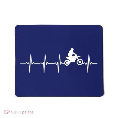 Motocross Heartbeat For Bikers Mousepad