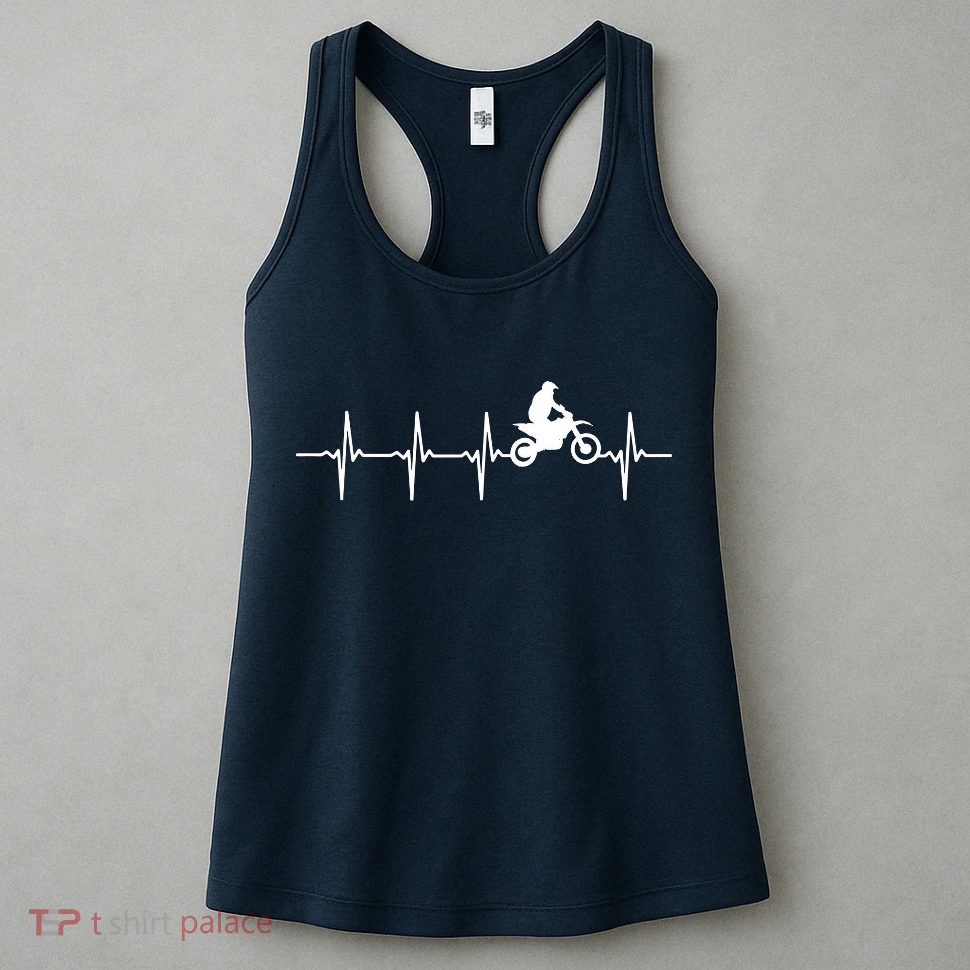 Motocross Heartbeat For Bikers Women's Tank Top
