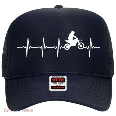 Motocross Heartbeat For Bikers Hat