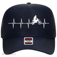 Motocross Heartbeat For Bikers Hat thumb 0
