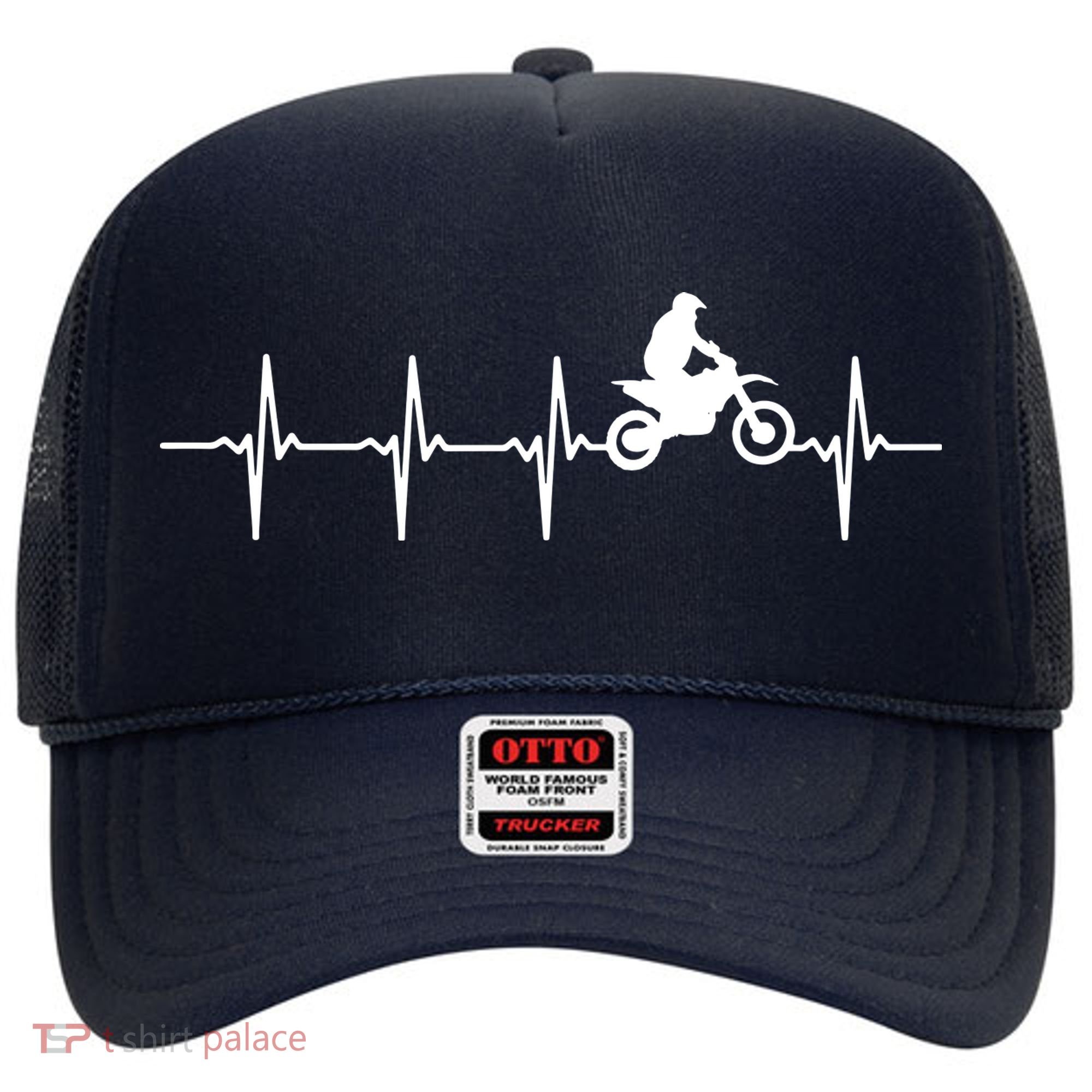 Motocross Heartbeat For Bikers Hat