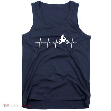 Motocross Heartbeat For Bikers Tank Top