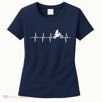Motocross Heartbeat For Bikers Women's T-Shirt thumb 0