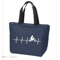 Motocross Heartbeat For Bikers Tote Bag thumb 3