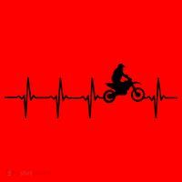 Motocross Heartbeat For Bikers Santa Hat thumb 1