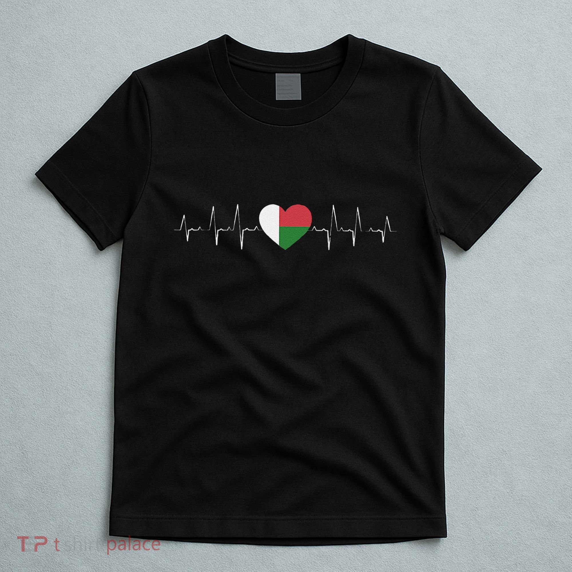 Madagascar Heartbeat Flag T-Shirt