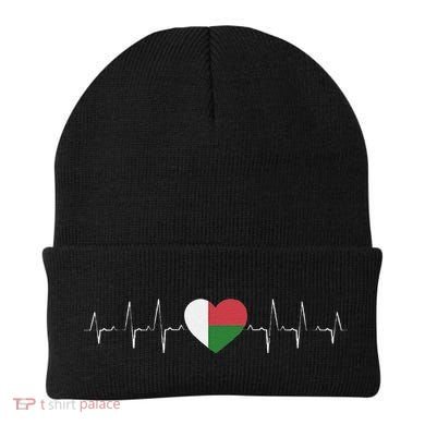 Madagascar Heartbeat Flag Beanie