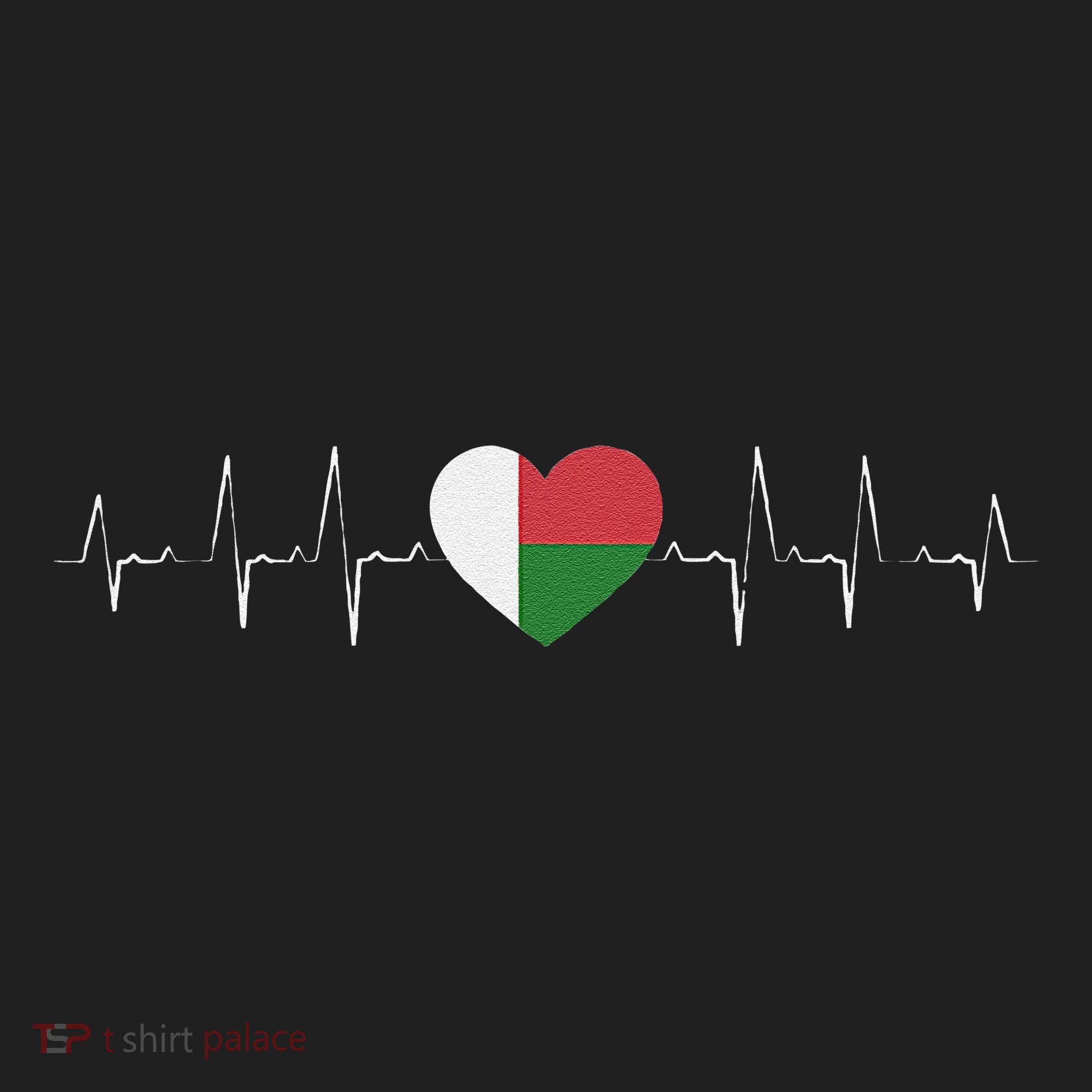 Madagascar Heartbeat Flag Beanie