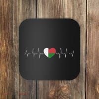 Madagascar Heartbeat Flag Coaster thumb 0
