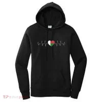 Madagascar Heartbeat Flag Women's Hoodie thumb 0
