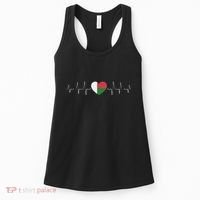 Madagascar Heartbeat Flag Women's Tank Top thumb 0
