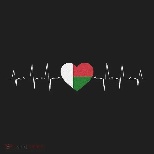 Madagascar Heartbeat Flag Hat