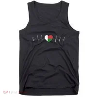 Madagascar Heartbeat Flag Tank Top thumb 0