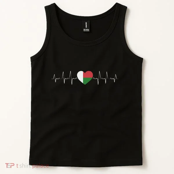Madagascar Heartbeat Flag Tank Top