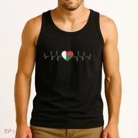 Madagascar Heartbeat Flag Tank Top thumb 3