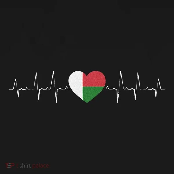 Madagascar Heartbeat Flag Tank Top