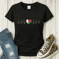 Madagascar Heartbeat Flag Women's T-Shirt thumb 3
