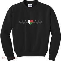 Madagascar Heartbeat Flag Kids Sweatshirt thumb 0