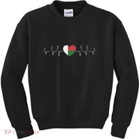 Madagascar Heartbeat Flag Kids Sweatshirt thumb 0